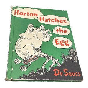 Vintage Horton Hatches The Egg Dr Seuss Book Club Edition 1990 Hardcover